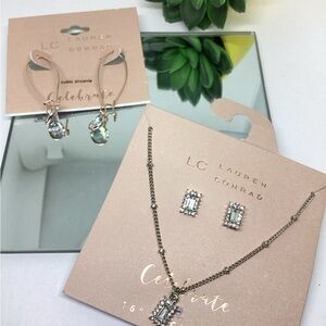 LC Lauren Conrad Silver Jewelry lot